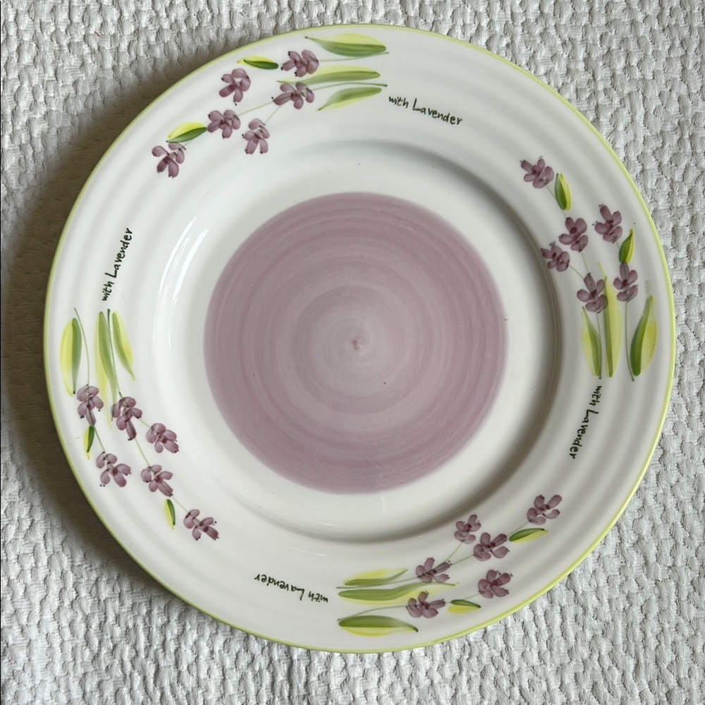 Lavender Floral Dinner Plate
